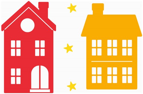 Raamstickers Welkom Sint & Piet - 30x21cm (stickervel 4)