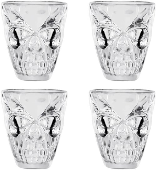 Halloween Shotglaasje Skull - 4st (1)