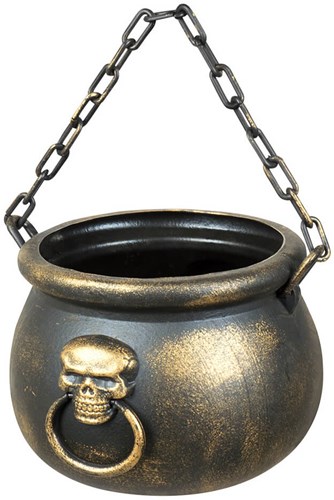 Heksenketel Doodshoofd 19cm