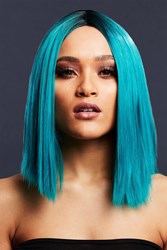 Fever Pruik Kylie Teal Groen - Two Toned Blend