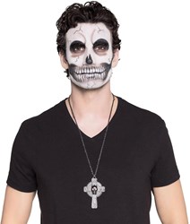 Halloween Ketting Kruis met Skull