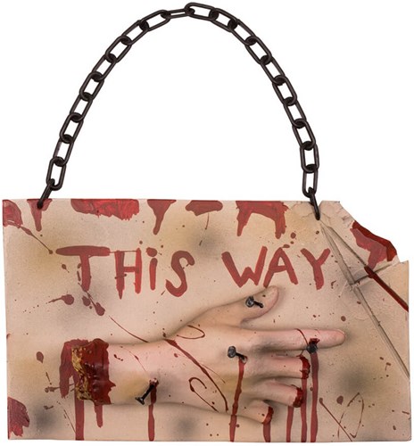 Horror Wegwijzer This Way - 19x31cm