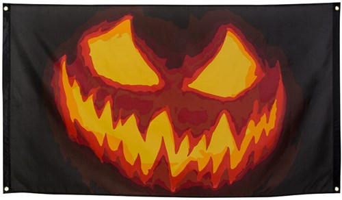 Vlag Creepy Pumpkin (90x150cm)