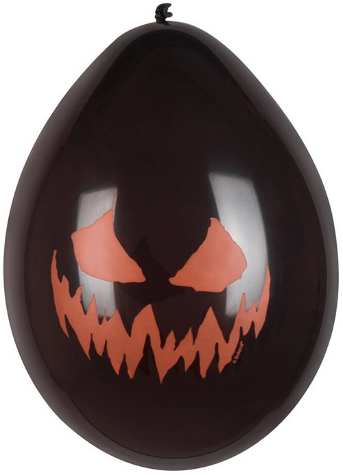 Ballonnen Creepy Pumpkin (6st) (1)