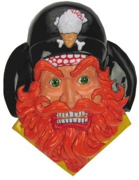 Deco Piraat Oranje baard 