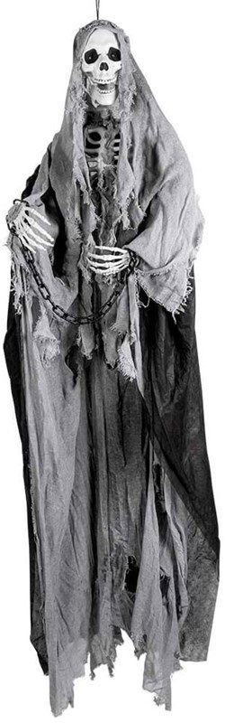 Halloween Hangdeco Skeleton Reaper - 180cm (voorbeeld zonder licht)