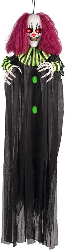 Halloween Deco Terror Clown met LED + Geluid - 130cm