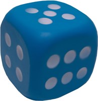 Dobbelsteen 12cm Blauw