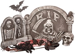 Halloween Decoratie Set met Grafstenen - 24dlg