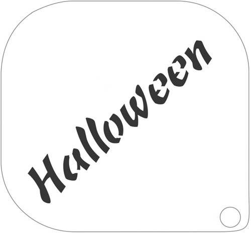 Schminksjabloon Halloween - 8x8cm