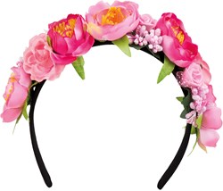 Haarband met Roze Bloemen Lotus