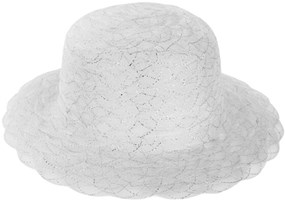 ZESLIV Dameshoed, organza hoed, feest, bruiloft, gelegenheidshoed, bruidshoed, zonnehoed met bloemen, zomerhoed, zonnebescherming, strandhoed, bruin, 57 cm