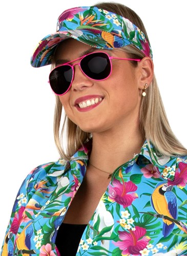 Zonneklep Hawaii Blauw