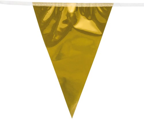 Mini Vlaggenlijn Goud 3mtr. (detail)