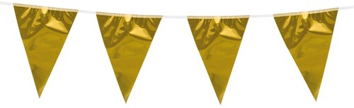 Mini Vlaggenlijn Goud 3mtr. 