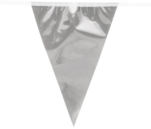 Mini Vlaggenlijn Zilver 3mtr. (detail)