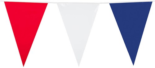 Vlaggenlijn Groot Rood-Wit-Blauw (10m)