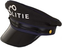 Politiepet met Tekst "Politie" (zijkant)