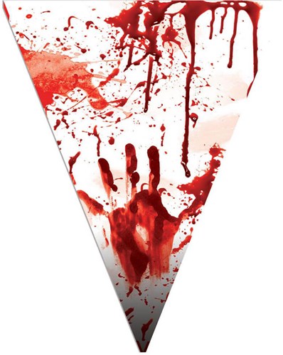 Vlaggenlijn Bloody Hands 5 mtr.