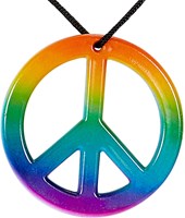 Hippie Ketting Regenboog Peace (detail)