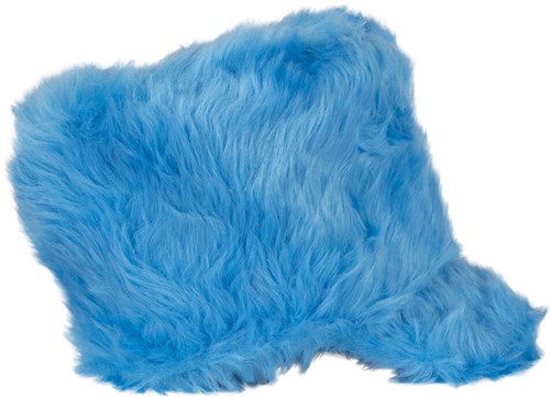Fanfare Hoed Pluche Turquoise