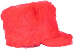 Fanfare Hoed Pluche Rood