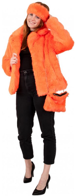 Pluche Hoofdband Neon Oranje (voorbeeld)