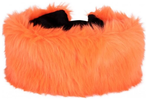 Pluche Hoofdband Neon Oranje