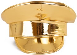 Kapiteinspet Metallic Goud