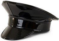 Kapiteinspet Metallic Zwart (zijkant 2)