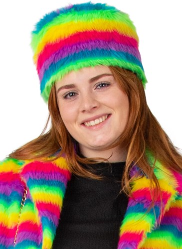 Pluche Bontmuts Regenboog Streep