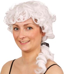 Pruik Mozart Dame Wit