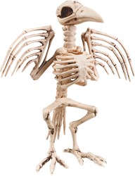 Halloween Decoratie Skelet Kraai (32cm)