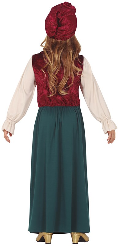 Waarzegster Gipsy Kostuum voor meisjes (achterkant)