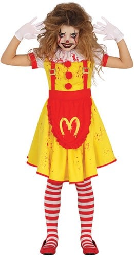 Halloween Jurkje Clown McKiller Meisje