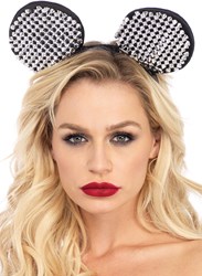 Diadeem Minnie Mouse met Studs Zilver