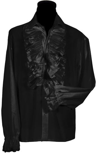 Herenblouse Kristoff Zwart