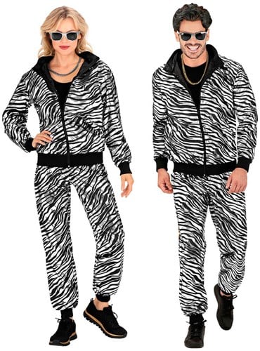 Fout Trainingspak Zebra Metallic Zilver