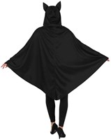 Halloween Poncho Black Cat (achterkant)