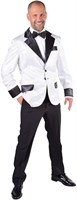 Glitter Colbert Wit voor heren - XXl Kopen? | Carnavalsland.nl