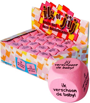 Dobbelsteen Ik verschoon Girl