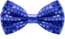 Pailletten Strikje Blauw