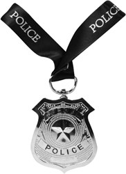 Politie Badge met Keycord