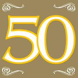 Servetten 50 Goud 20st