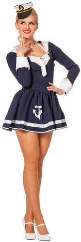Dameskostuum Sexy Matroosje Navy