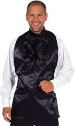 Vest Satijn Zwart