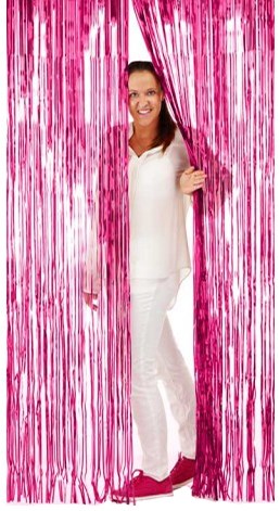 Deurgordijn Folie 2x1mtr Pink 