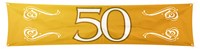 Banner 50 Goud 180x40cm