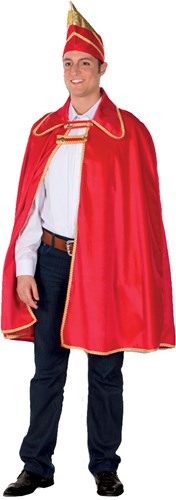 Prinsencape Rood met steek