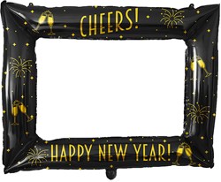 Folieballon Fotolijst Happy New Year (85x66cm))